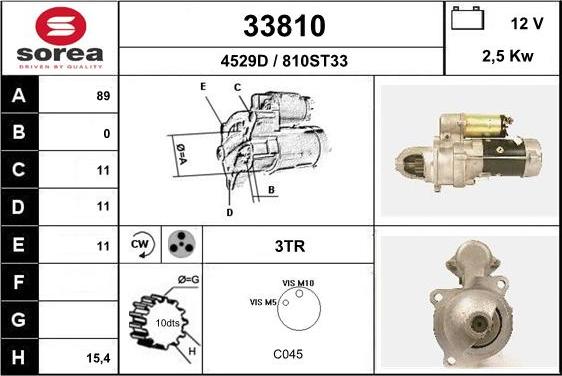 EAI 33810 - Стартер autosila-amz.com