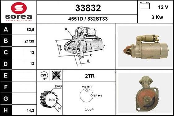 EAI 33832 - Стартер autosila-amz.com