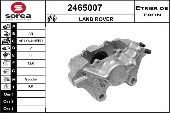 EAI 2465007 - Тормозной суппорт autosila-amz.com