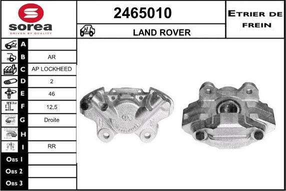 EAI 2465010 - Тормозной суппорт autosila-amz.com