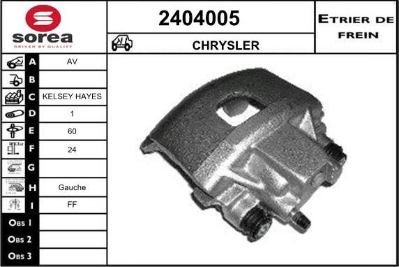 EAI 2404005 - Тормозной суппорт autosila-amz.com