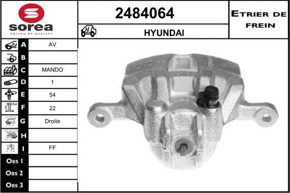 EAI 2484064 - Тормозной суппорт autosila-amz.com