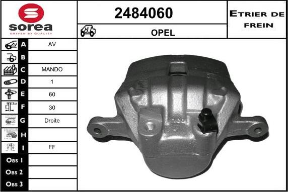 EAI 2484060 - Тормозной суппорт autosila-amz.com