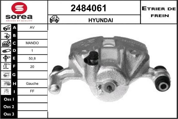 EAI 2484061 - Тормозной суппорт autosila-amz.com