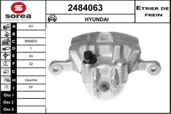 EAI 2484063 - Тормозной суппорт autosila-amz.com