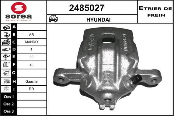 EAI 2485027 - Тормозной суппорт autosila-amz.com