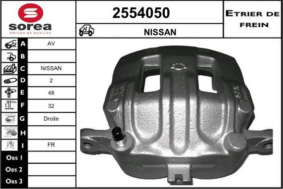 EAI 2554050 - Тормозной суппорт autosila-amz.com