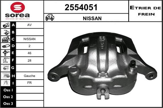 EAI 2554051 - Тормозной суппорт autosila-amz.com
