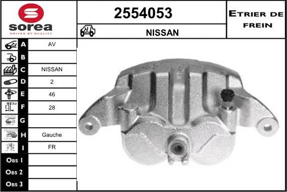 EAI 2554053 - Тормозной суппорт autosila-amz.com