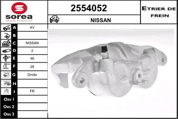 EAI 2554052 - Тормозной суппорт autosila-amz.com