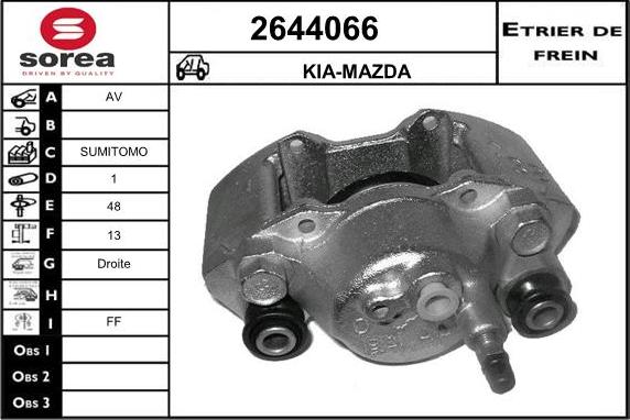 EAI 2644066 - Тормозной суппорт autosila-amz.com