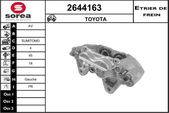 EAI 2644163 - Тормозной суппорт autosila-amz.com