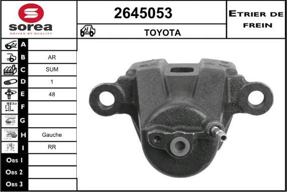 EAI 2645053 - Тормозной суппорт autosila-amz.com