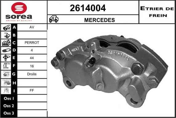 EAI 2614004 - Тормозной суппорт autosila-amz.com