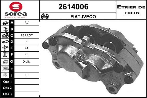 EAI 2614006 - Тормозной суппорт autosila-amz.com