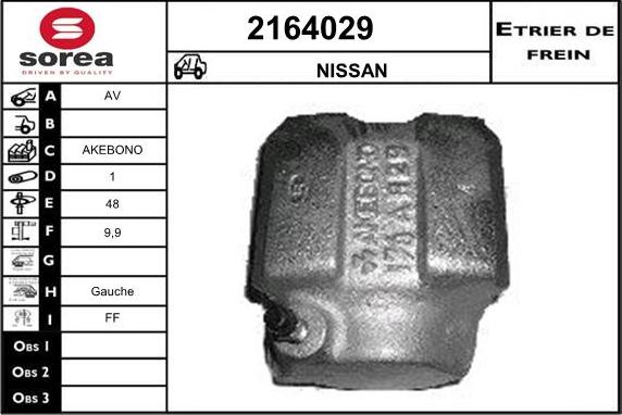 EAI 2164029 - Тормозной суппорт autosila-amz.com