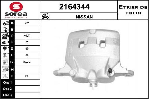 EAI 2164344 - Тормозной суппорт autosila-amz.com