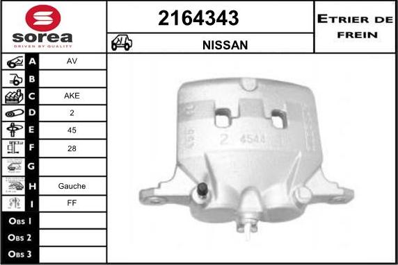 EAI 2164343 - Тормозной суппорт autosila-amz.com