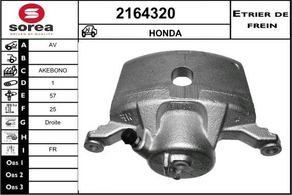 EAI 2164320 - Тормозной суппорт autosila-amz.com