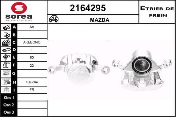 EAI 2164295 - Тормозной суппорт autosila-amz.com