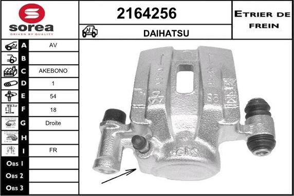 EAI 2164256 - Тормозной суппорт autosila-amz.com