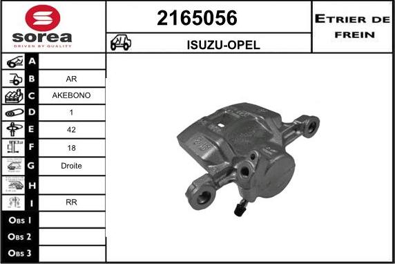 EAI 2165056 - Тормозной суппорт autosila-amz.com
