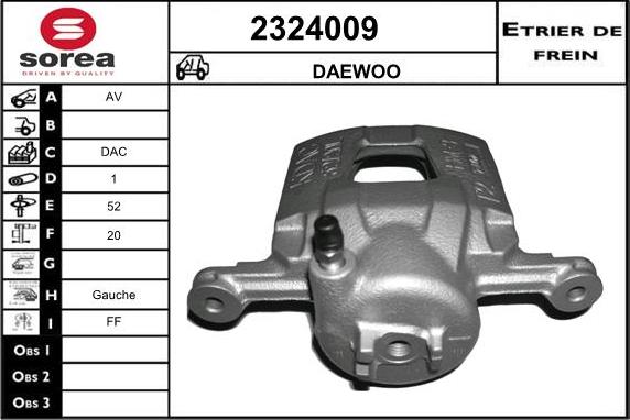 EAI 2324009 - Тормозной суппорт autosila-amz.com