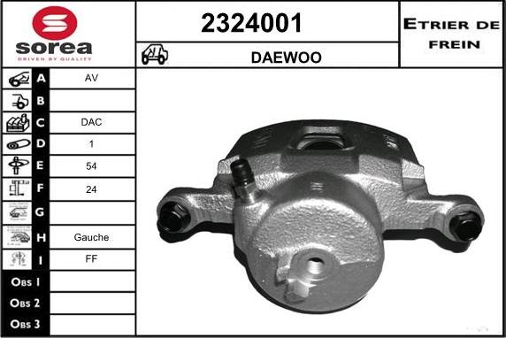 EAI 2324001 - Тормозной суппорт autosila-amz.com