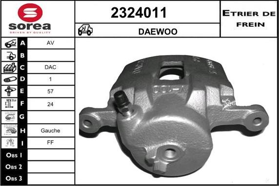 EAI 2324011 - Тормозной суппорт autosila-amz.com