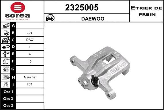 EAI 2325005 - Тормозной суппорт autosila-amz.com