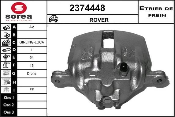 EAI 2374448 - Тормозной суппорт autosila-amz.com