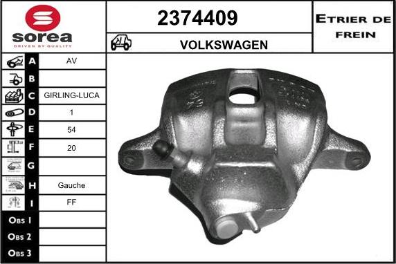 EAI 2374409 - Тормозной суппорт autosila-amz.com