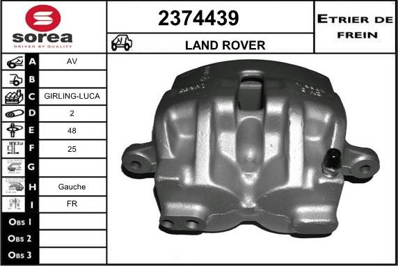 EAI 2374439 - Тормозной суппорт autosila-amz.com