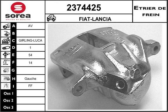 EAI 2374425 - Тормозной суппорт autosila-amz.com