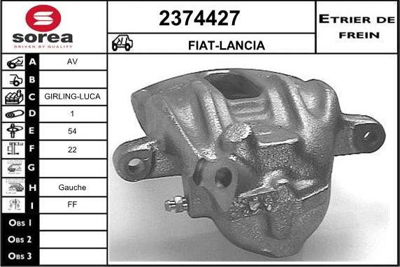 EAI 2374427 - Тормозной суппорт autosila-amz.com