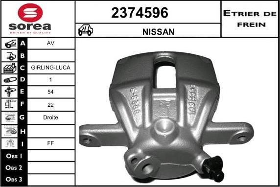 EAI 2374596 - Тормозной суппорт autosila-amz.com