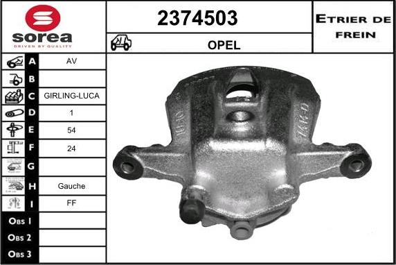 EAI 2374503 - Тормозной суппорт autosila-amz.com