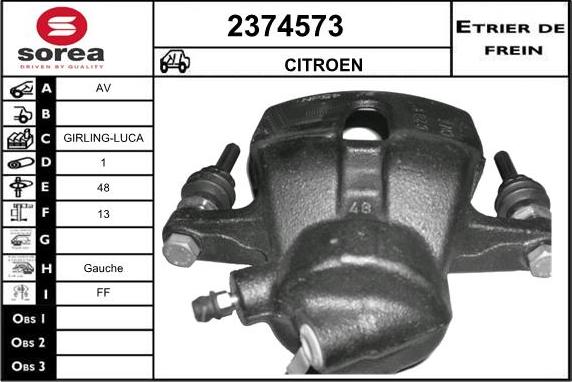 EAI 2374573 - Тормозной суппорт autosila-amz.com
