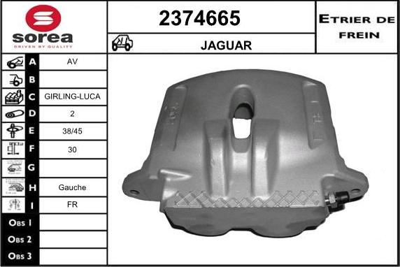 EAI 2374665 - Тормозной суппорт autosila-amz.com