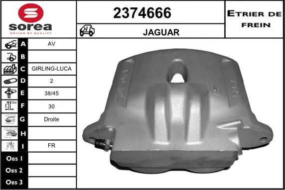EAI 2374666 - Тормозной суппорт autosila-amz.com
