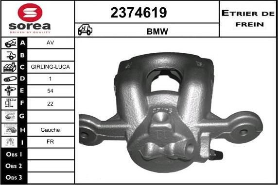 EAI 2374619 - Тормозной суппорт autosila-amz.com