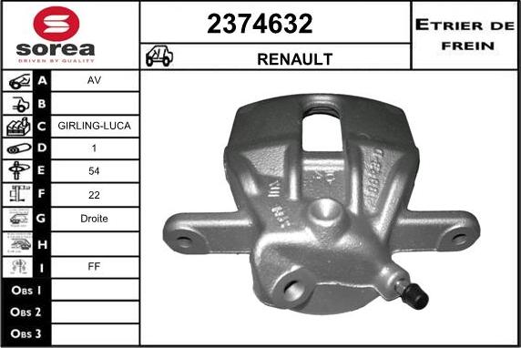 EAI 2374632 - Тормозной суппорт autosila-amz.com