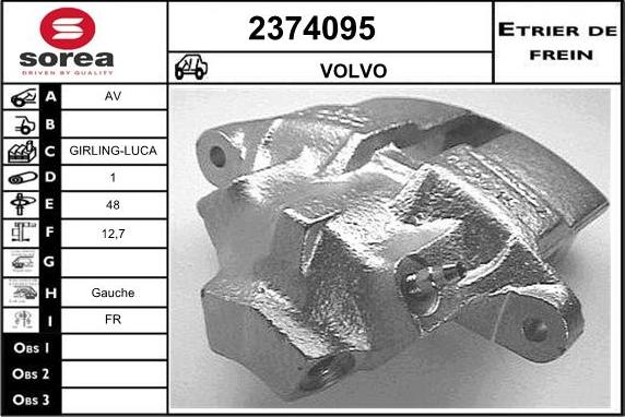 EAI 2374095 - Тормозной суппорт autosila-amz.com