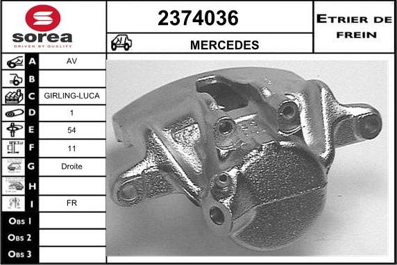 EAI 2374036 - Тормозной суппорт autosila-amz.com