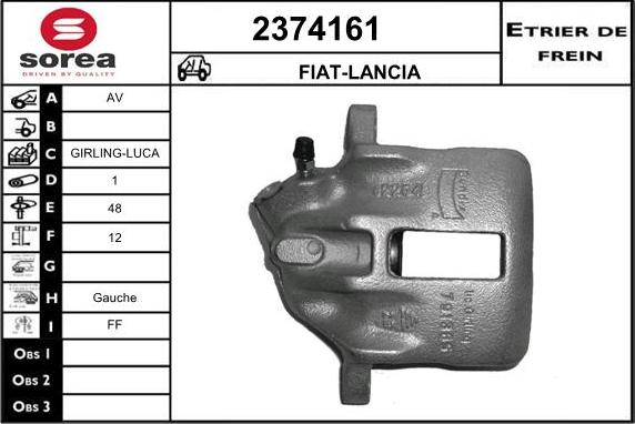 EAI 2374161 - Тормозной суппорт autosila-amz.com