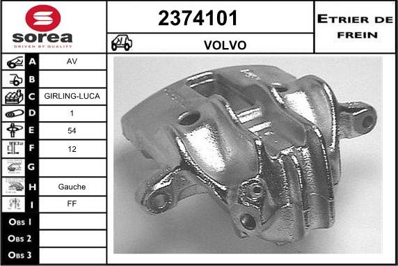 EAI 2374101 - Тормозной суппорт autosila-amz.com