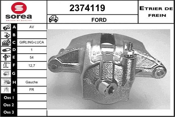 EAI 2374119 - Тормозной суппорт autosila-amz.com