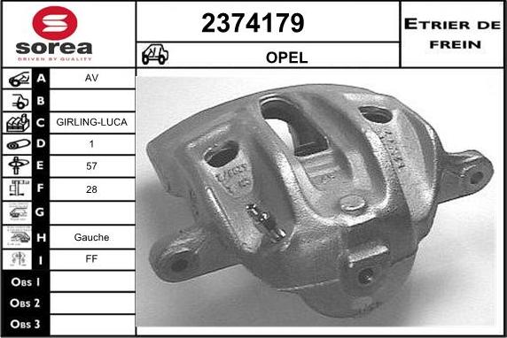 EAI 2374179 - Тормозной суппорт autosila-amz.com