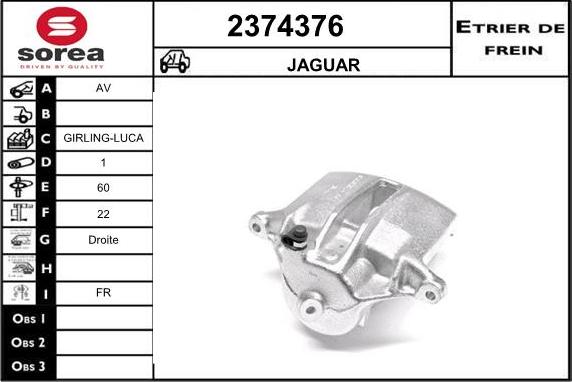 EAI 2374376 - Тормозной суппорт autosila-amz.com