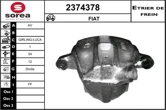 EAI 2374378 - Тормозной суппорт autosila-amz.com